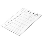 wekelijkse to-do planner notitieblok (Schuin)