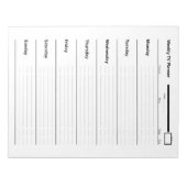 Wekelijkse tv-planner notitieblok (Voorkant)