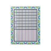 Wekelijkse weekrooster voor tuinbouw notitieblok (Linkerzijde)