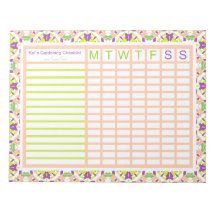 Wekelijkse weekrooster voor tuinbouw