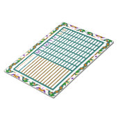 Wekelijkse weekrooster voor tuinbouw notitieblok (Schuin)