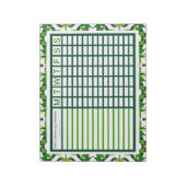 Wekelijkse weekrooster voor tuinbouw notitieblok (Linkerzijde)