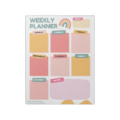 weken todo-lijst Minimalistische planner organizer Notitieblok (Linkerzijde)