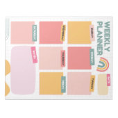 weken todo-lijst Minimalistische planner organizer Notitieblok (Voorkant)