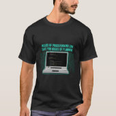 Weken van programmeren kan u Web Developer in redd T-shirt (Voorkant)