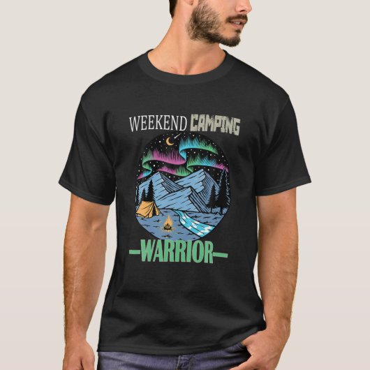Wekend Camping Warrior Camper RV T-shirt (Voorkant)