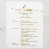 Wekend-verbinding eenvoudige grafische tijdlijn vo (Voorkant / Achterkant)