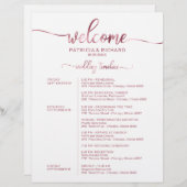 Wekend-verbinding eenvoudige grafische tijdlijn vo (Voorkant / Achterkant)