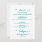 Wekend-verbinding eenvoudige grafische tijdlijn vo kaart (Achterkant)