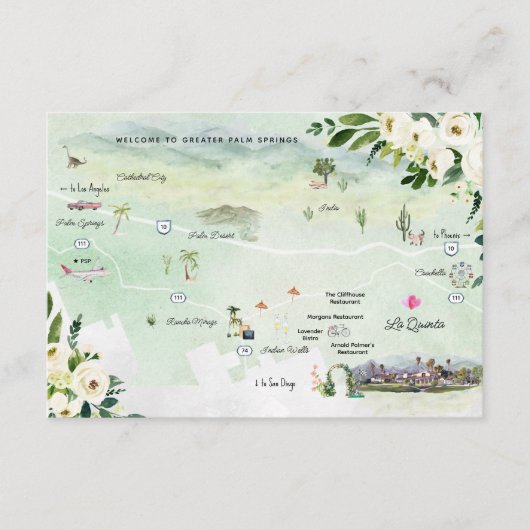 Wekend voor bruiloft in La Quinta | KAART (Voorkant)