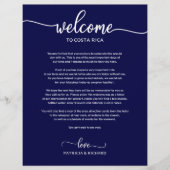 Wekend-weiddag welkomstreisdag blauw (Voorkant)