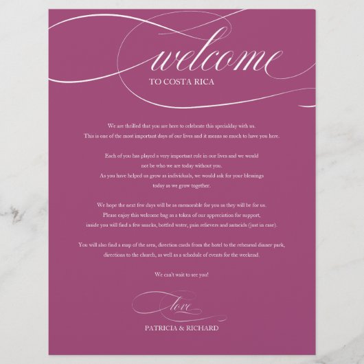 Wekend welkomstreisroute met roze chassis (Voorkant)