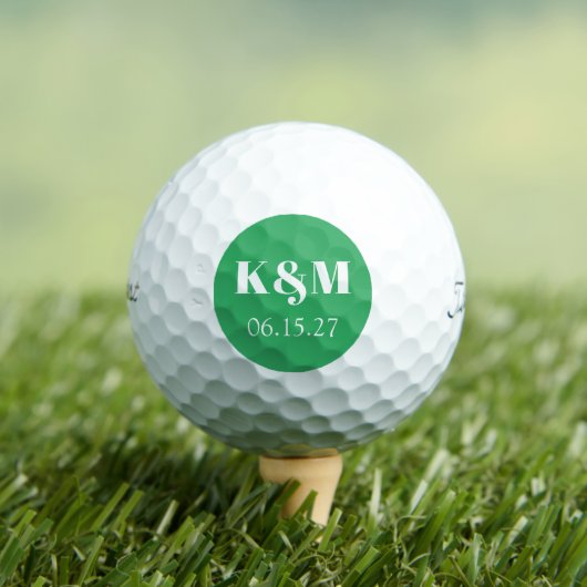 Wekenddatum huwelijk om Golf Balls te onthouden Golfballen (Insitu Shirt)