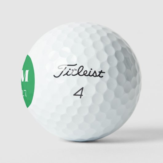 Wekenddatum huwelijk om Golf Balls te onthouden Golfballen (Logo)