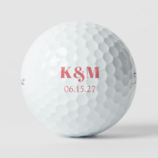 Wekenddatum huwelijk om Golf Balls te onthouden Golfballen
