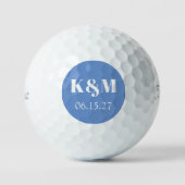Wekenddatum huwelijk om Golf Balls te onthouden Golfballen (Voorkant)