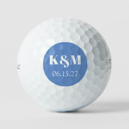 Wekenddatum huwelijk om Golf Balls te onthouden Golfballen
