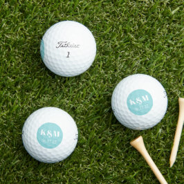 Wekenddatum huwelijk om Golf Balls te onthouden Golfballen
