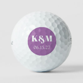 Wekenddatum huwelijk om Golf Balls te onthouden Golfballen