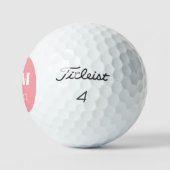 Wekenddatum huwelijk om Golf Balls te onthouden Golfballen (Logo)