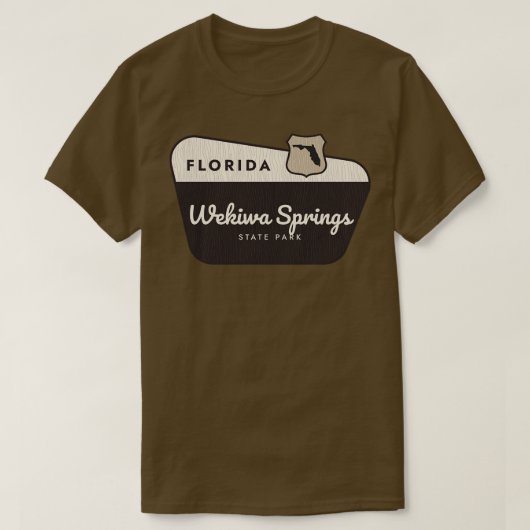 Wekiwa Springs State Park Florida Welkomstbord T-shirt (Design voorkant)