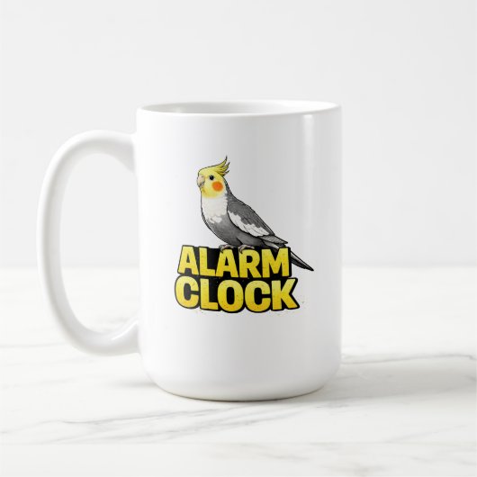 Wekker Kaketiel Koffiemok (Links)