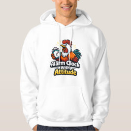 Wekker met karakter, roast quote. hoodie