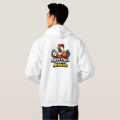 Wekker met karakter, roast quote. hoodie (Achterkant volledig)