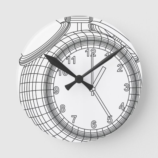 wekker ronde klok (Voorkant)