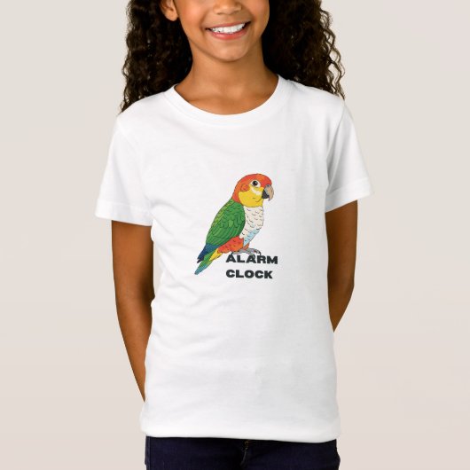 Wekker Zon Conure – Luid Papegaai Ontwerp T-shirt (Voorkant)