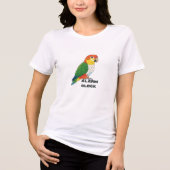 Wekker Zon Conure – Luid Papegaai Ontwerp Tri-Blend Shirt (Voorkant)