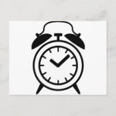 wekkerpictogram briefkaart (Voorkant)