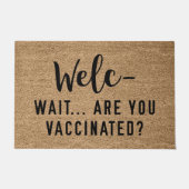 Welc bent u gevaccineerd deurmat (Voorkant)