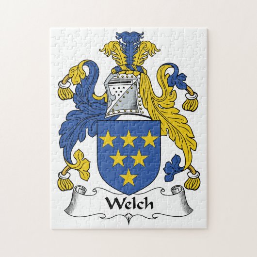 Welch Family Crest Legpuzzel (Verticaal)