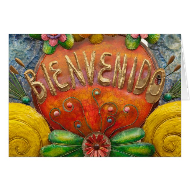 Welcom-teken in het Spaans, Mexico (Voorkant Horizontaal)