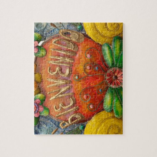 Welcom-teken in het Spaans, Mexico Legpuzzel (Verticaal)