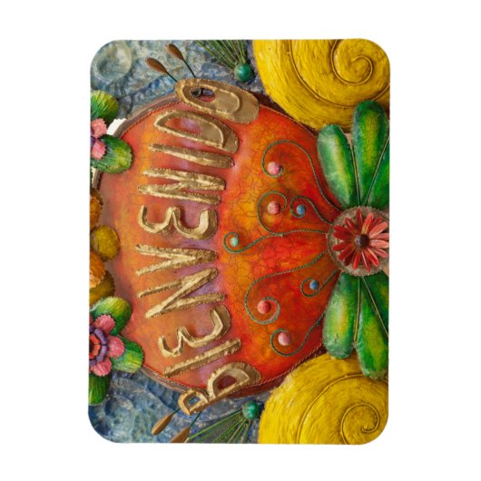 Welcom-teken in het Spaans, Mexico Magneet (Verticaal)