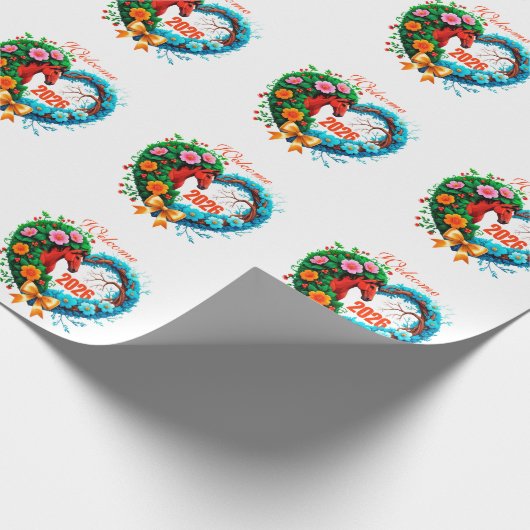 Welcome 2026 cadeaupapier (Hoek)