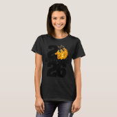 Welcome 2026 Happy New Year Disco Ball And Coquett T-shirt (Voorkant volledig)