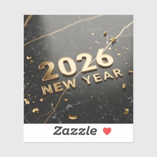 Welcome 2026 Happy New Year Sticker (Vel)