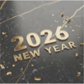 Welcome 2026 Happy New Year Sticker (Voorkant)