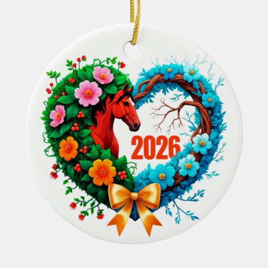 Welcome 2026 keramisch ornament (Voorkant)