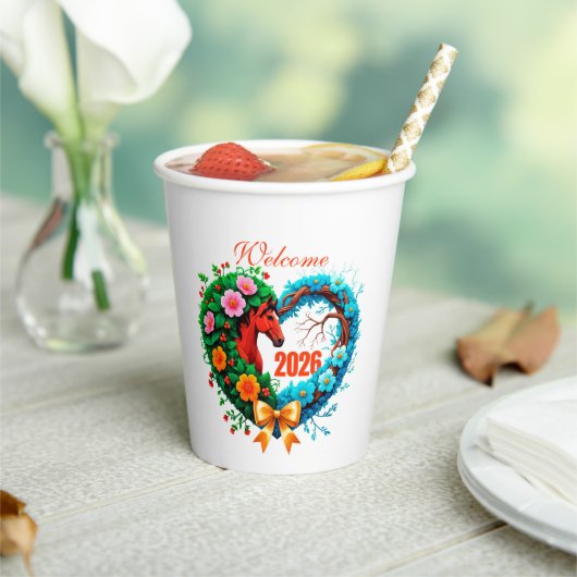 Welcome 2026 papieren bekers (Insitu)
