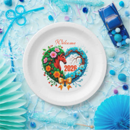 Welcome 2026 papieren bordje