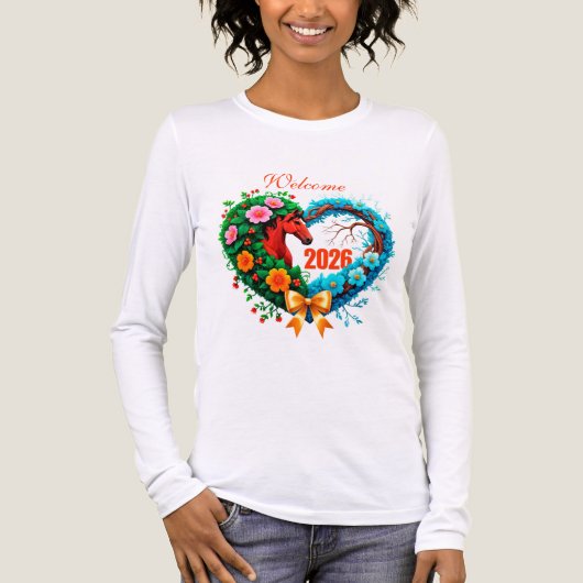 Welcome 2026 Tri-Blend shirt (Voorkant volledig)