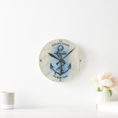 Welcome Aboard Your Boat's Name Anchor  Ronde Klok (Huis)