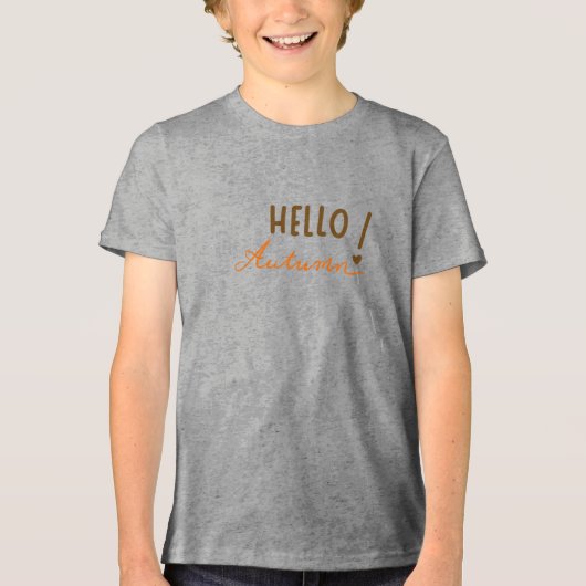 Welcome Autumn Tri-Blend Shirt (Voorkant)