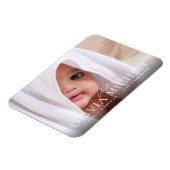 Welcome Baby Birth Photo Announding Magnet Magneet (Linkerzijde)