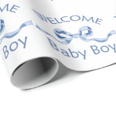 WELCOME BABY BOY CADEAUPAPIER (Rol Hoek)