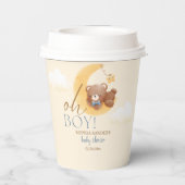 Welcome Baby Boy! Teddy Bear Party Papieren Bekers (Achterkant)